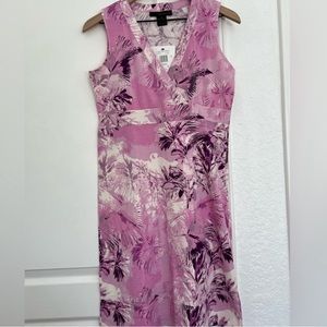 Calvin Klein V-neck Dress | orchid pink | size S